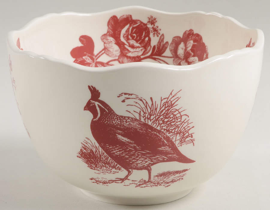 Woodland Toile Soup/Cereal Bowl by Jay Willfred-1