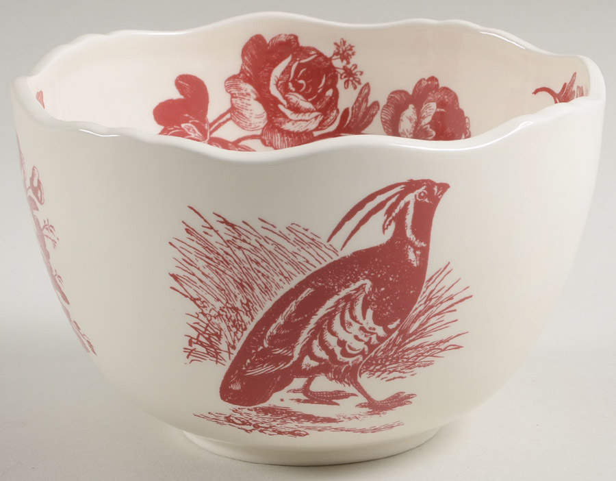 Woodland Toile Soup/Cereal Bowl by Jay Willfred-1