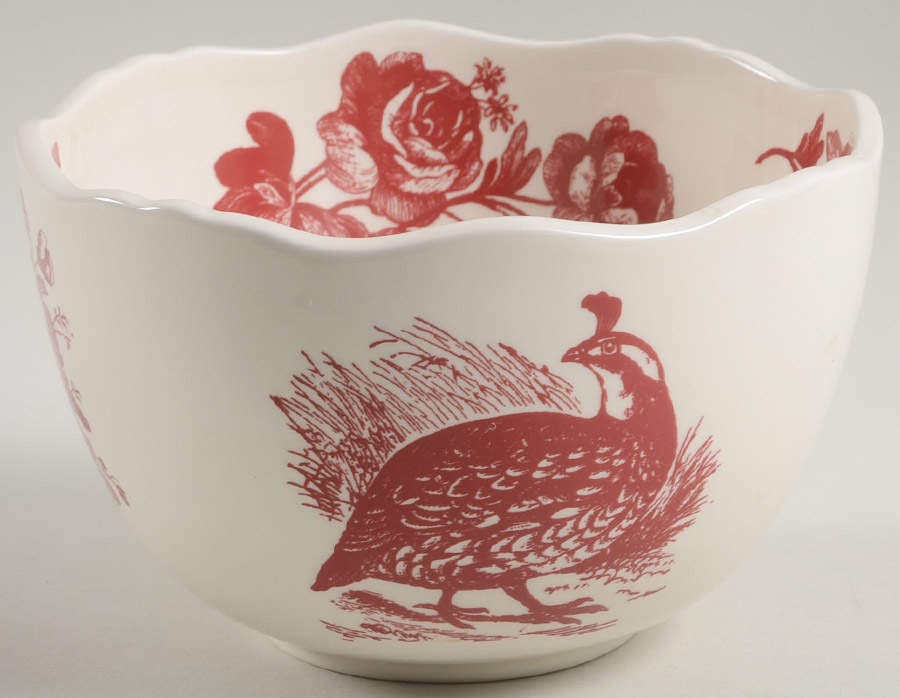 Woodland Toile Soup/Cereal Bowl by Jay Willfred-1