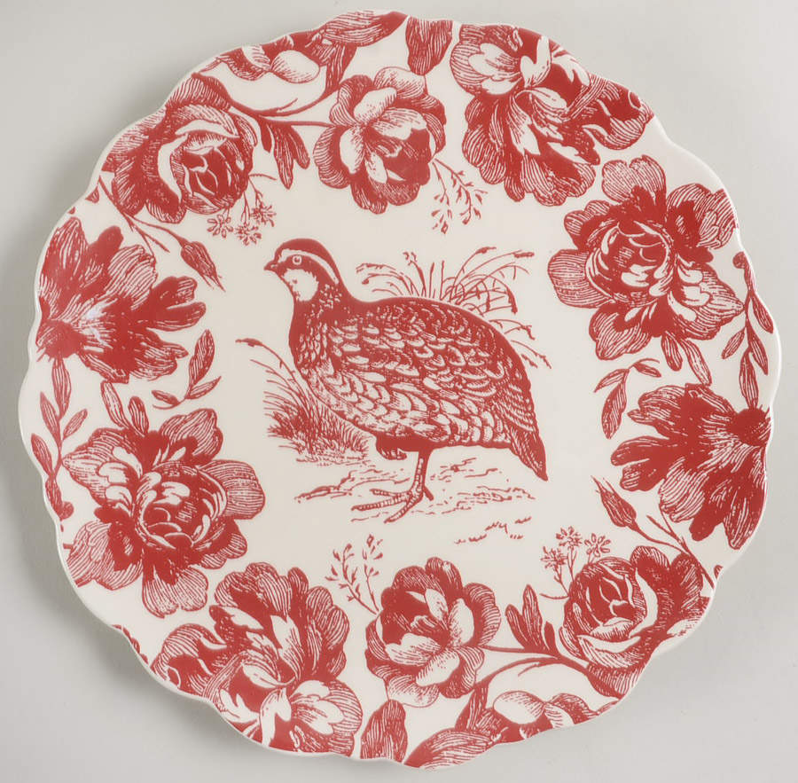 Woodland Toile Luncheon Plate by Jay Willfred-1