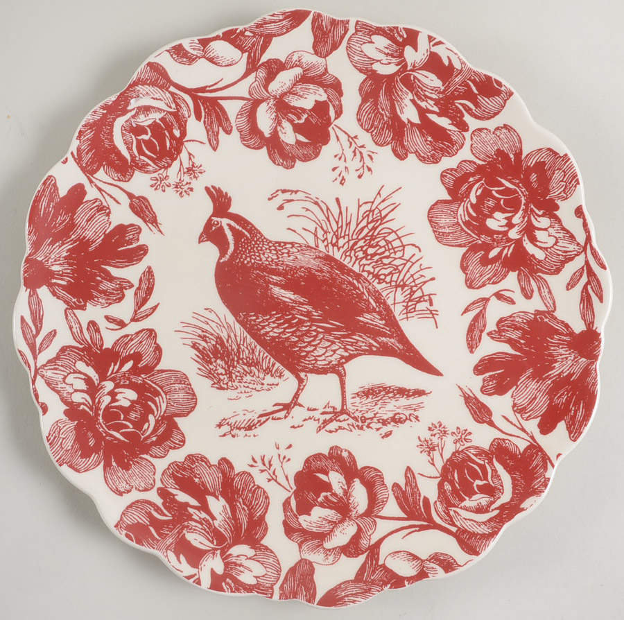 Woodland Toile Luncheon Plate by Jay Willfred-1