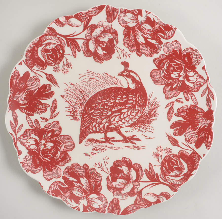 Woodland Toile Luncheon Plate by Jay Willfred-1