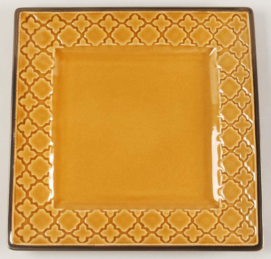 Artesia Gold Square Dinner Plate by JCPenney-1