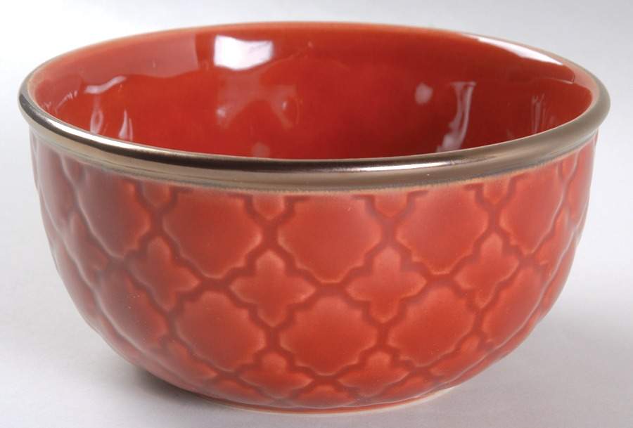 Artesia Red Soup/Cereal Bowl by JCPenney-1