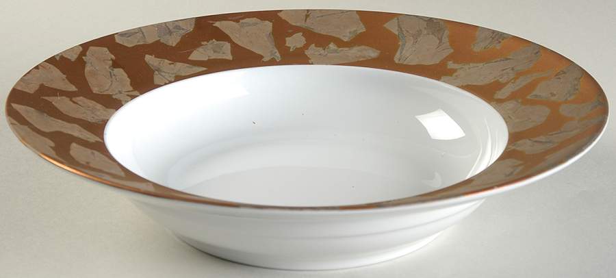 Gypsie Gold Rim Soup Bowl by Jaune de Chrome-1