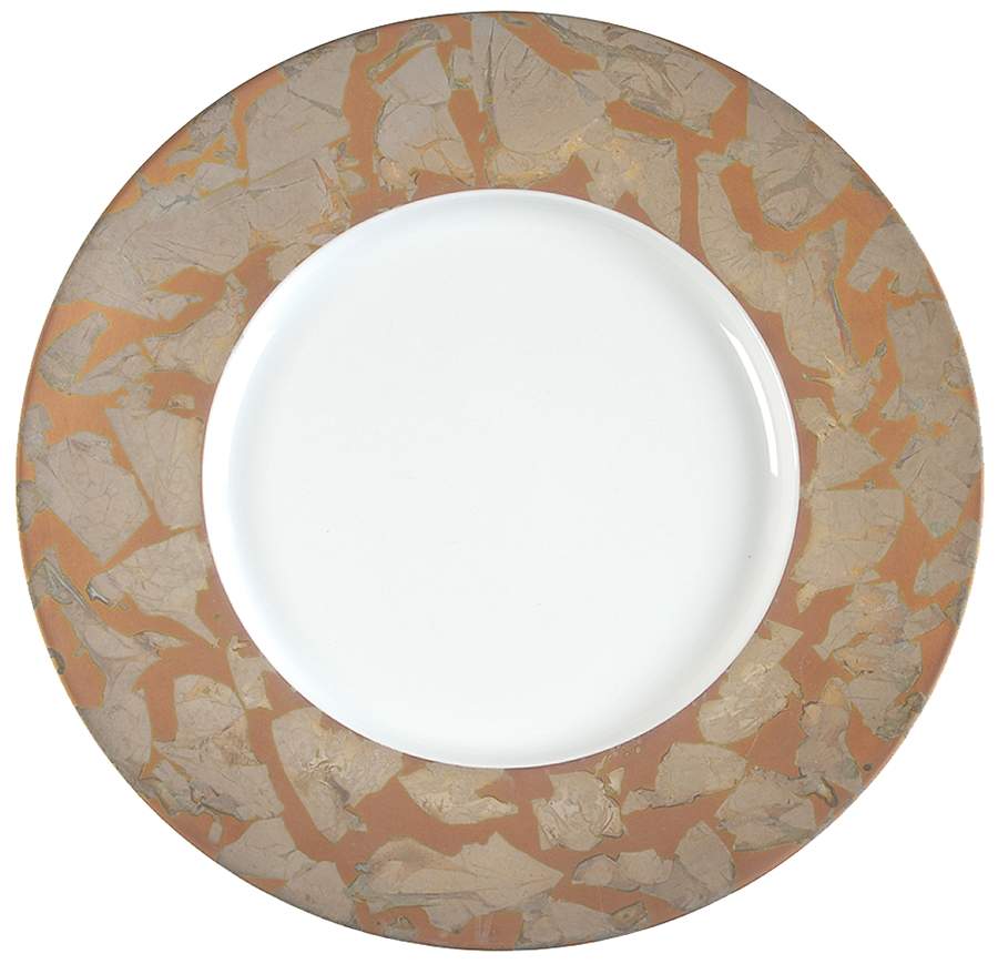 Gypsie Gold Dinner Plate by Jaune de Chrome-1