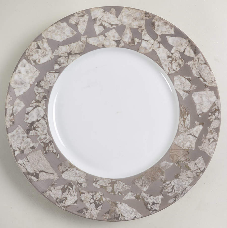 Gypsie Silver Dinner Plate by Jaune de Chrome-1