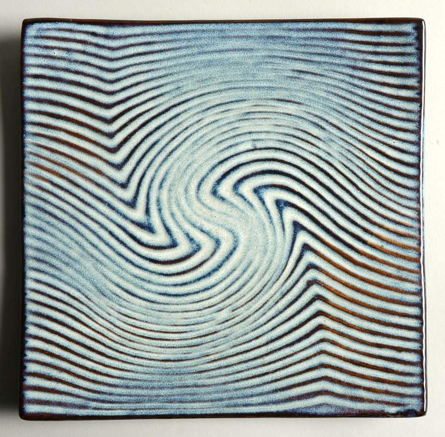 Blue Sand Collection Square Salad Plate by J A Designs-1