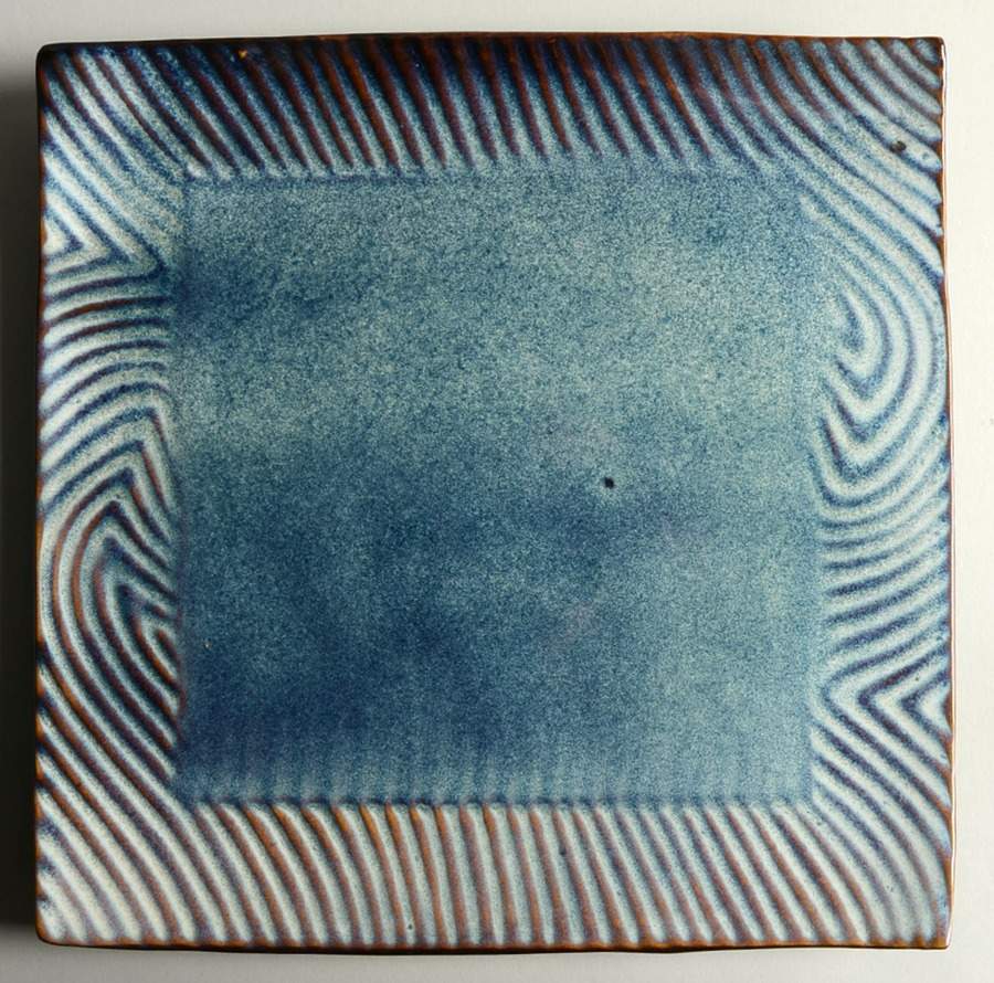 Blue Sand Collection Square Dinner Plate by J A Designs-1