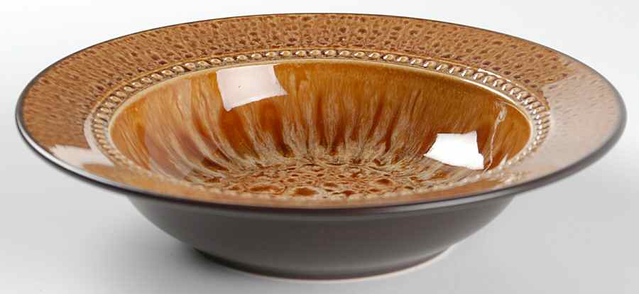 Artesia Tiger's Eye (Round) Rim Soup Bowl by JCPenney-1