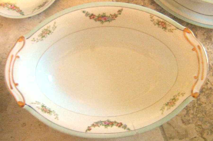 JAP856 9" Oval Vegetable Bowl by Japan-1
