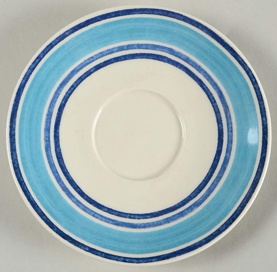 Farmhouse Blue Stripe Saucer by Johnson Brothers-1