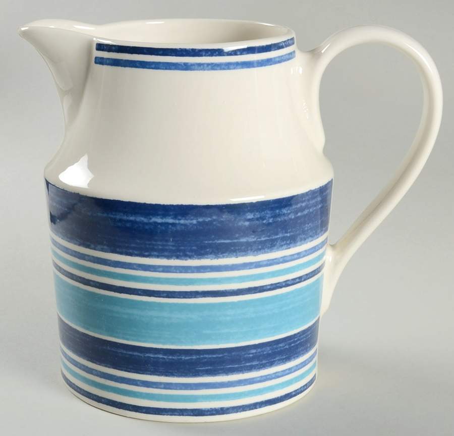 Farmhouse Blue Stripe 64 Oz Pitcher by Johnson Brothers-1