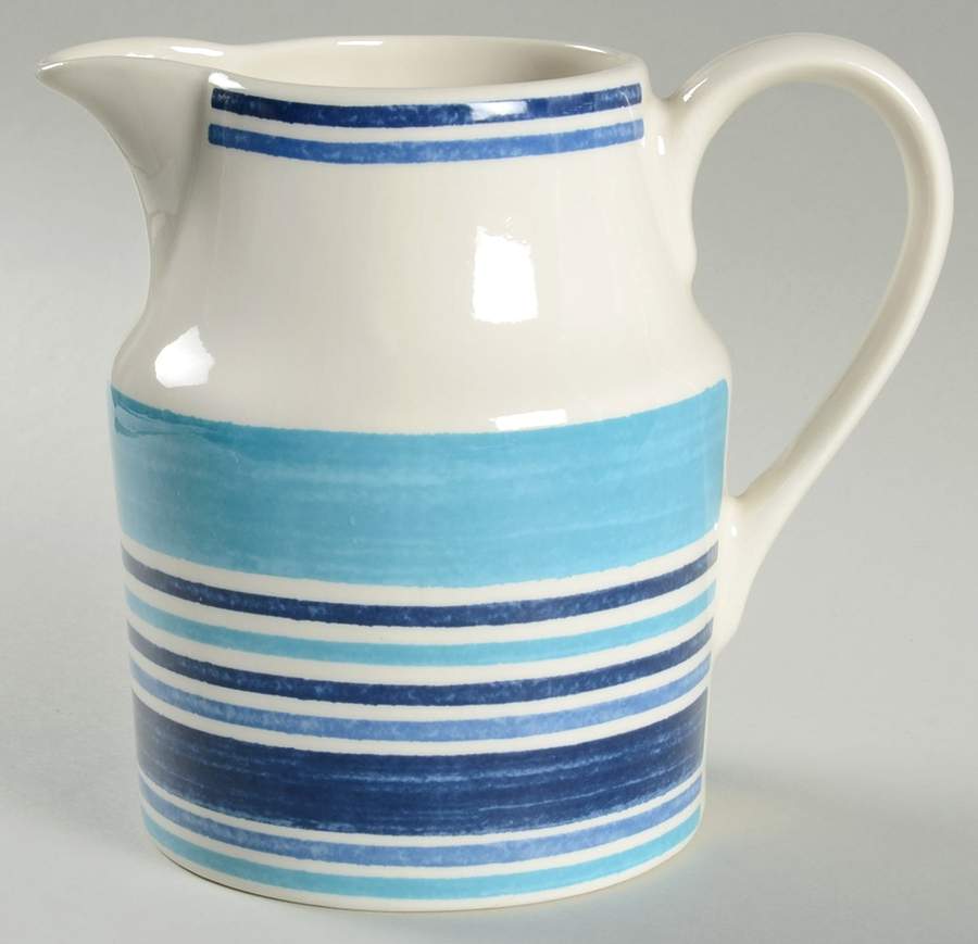 Farmhouse Blue Stripe 32 Oz Pitcher by Johnson Brothers-1