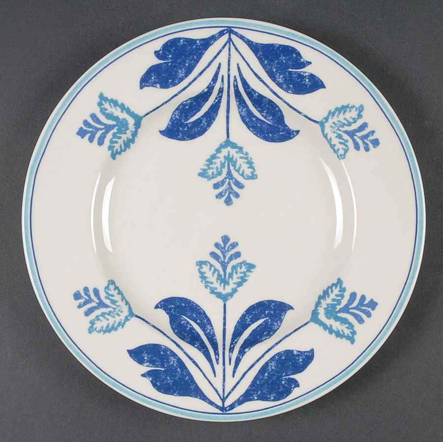 Farmhouse Blue Fern Salad Plate by Johnson Brothers-1