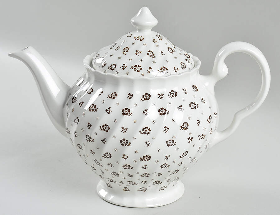 Mille Fleurs Brown Teapot & Lid by Johnson Brothers-1