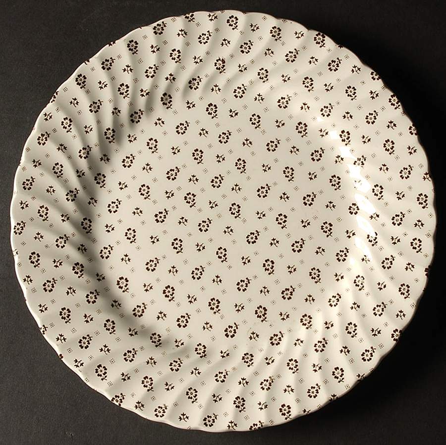 Mille Fleurs Brown Dinner Plate by Johnson Brothers-1