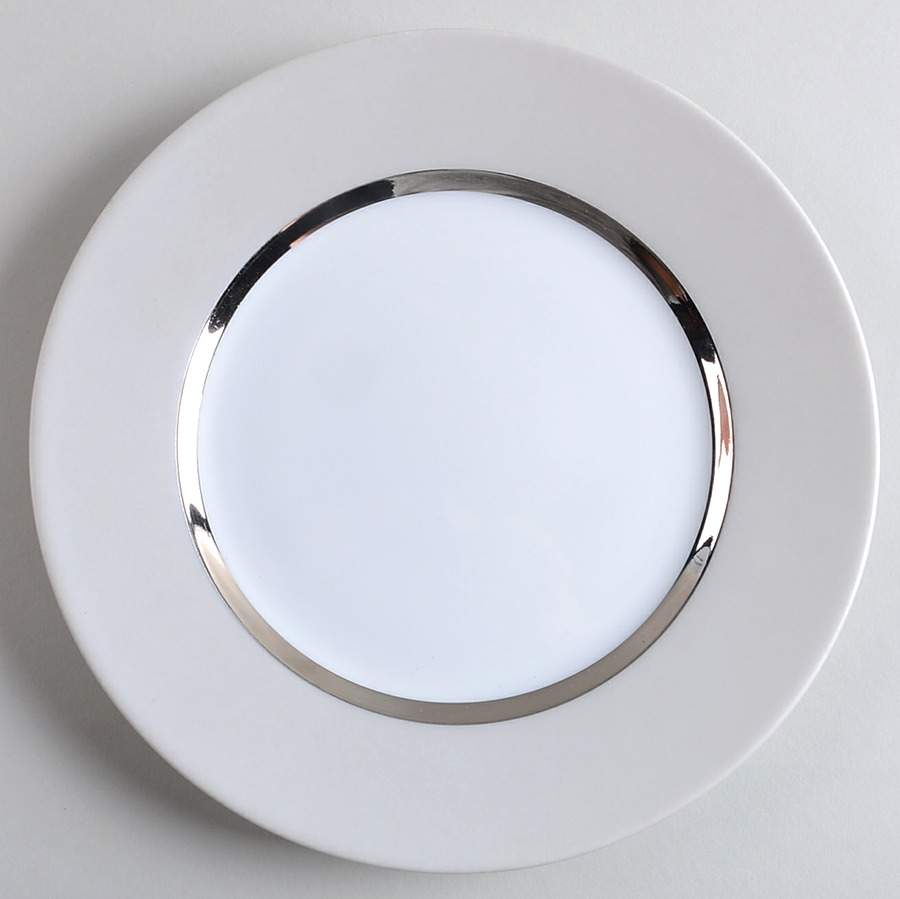 Tentation Metallic Silver Dessert/Pie Plate by Jammet Seignolles-1