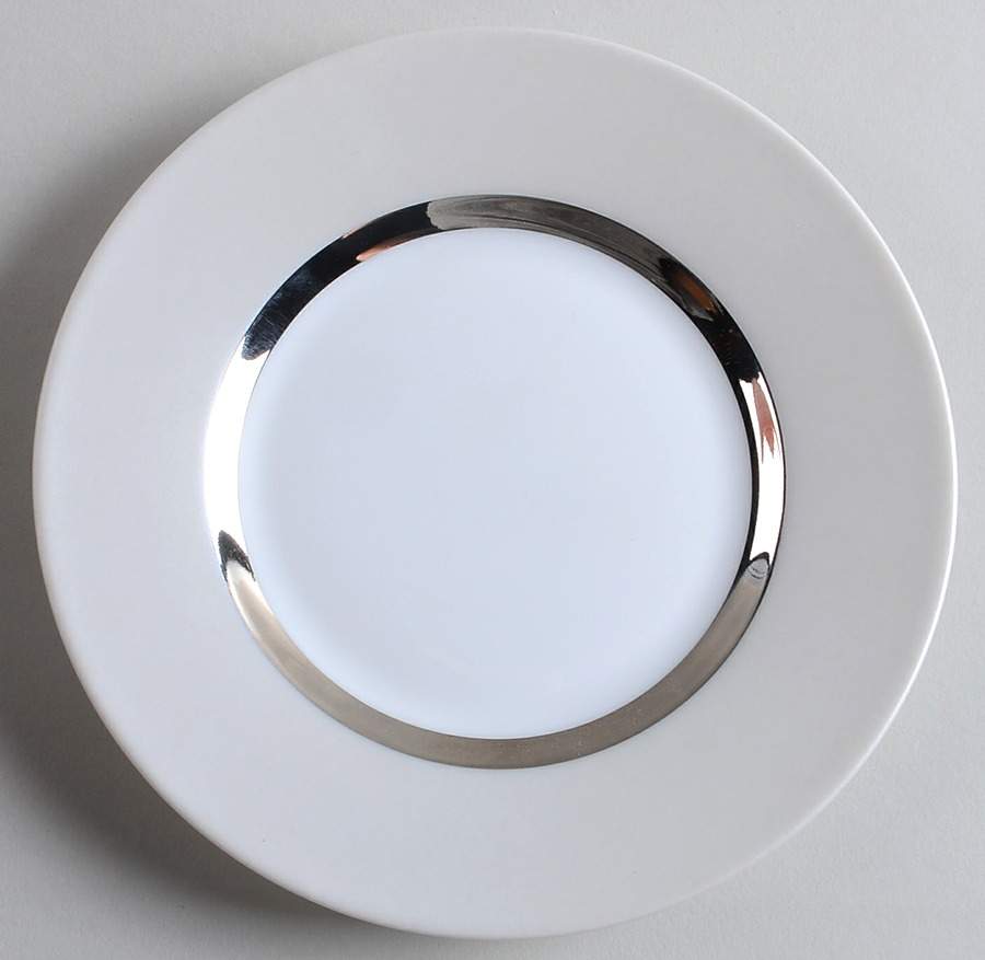 Tentation Metallic Silver Bread & Butter Plate by Jammet Seignolles-1