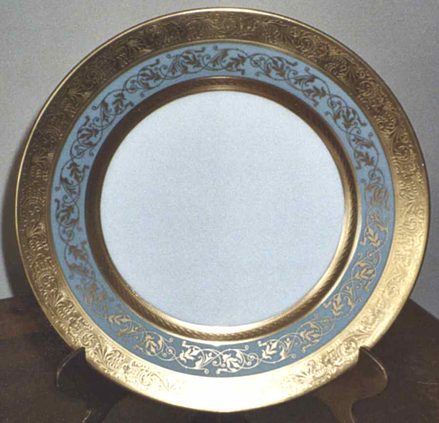 Balmoral Turquoise Dinner Plate by Jammet Seignolles-1