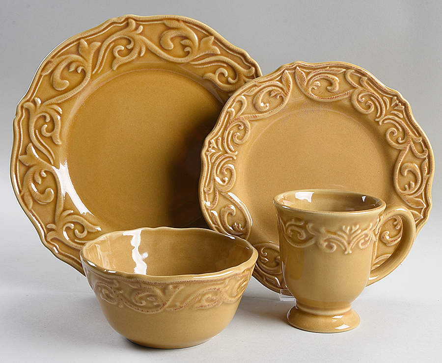 Corvella Gold 4 Piece Place Setting by JCPenney-1