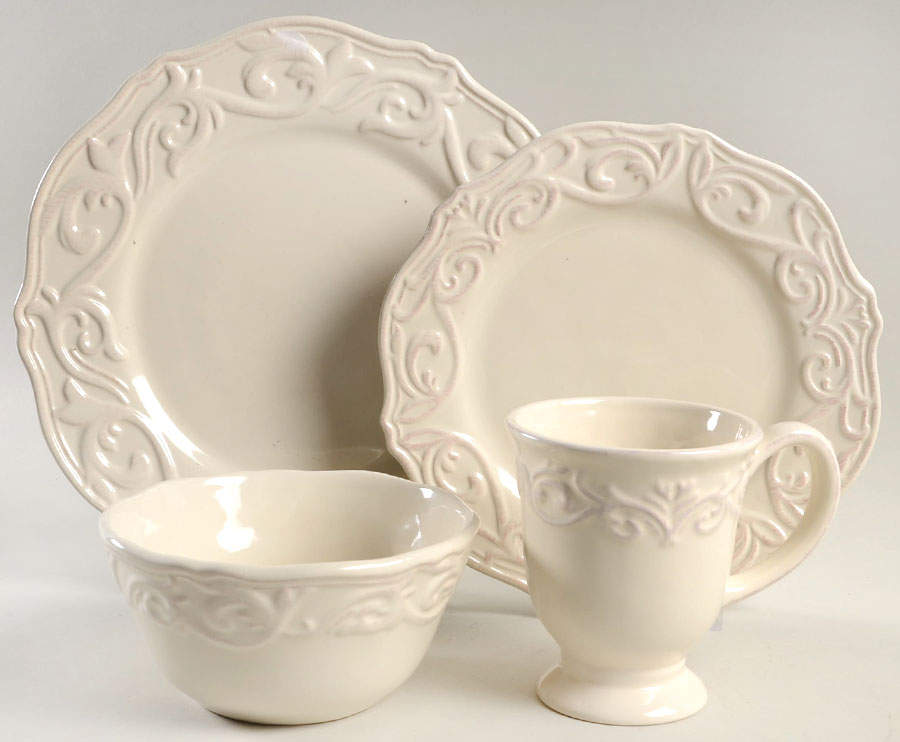 Corvella Ivory 4 Piece Place Setting by JCPenney-1