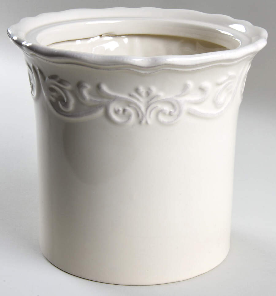 Corvella Ivory Small Canister No Lid by JCPenney-1