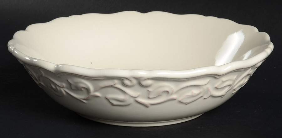 Corvella Ivory 8" Round Vegetable Bowl by JCPenney-1