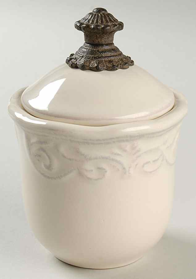 Corvella Ivory Sugar Bowl & Lid by JCPenney-1