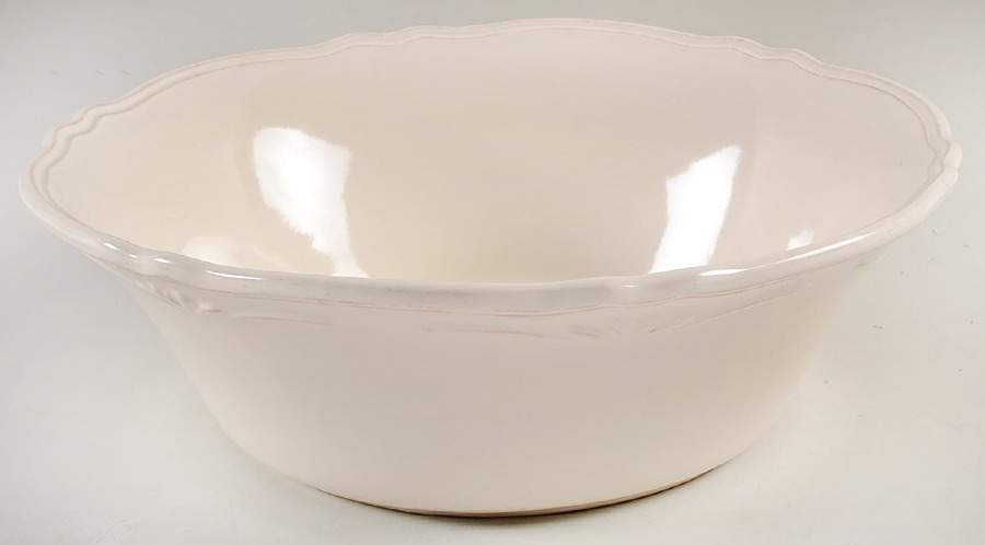 Corvella Ivory 12" Large Salad Serving Bowl by JCPenney-1