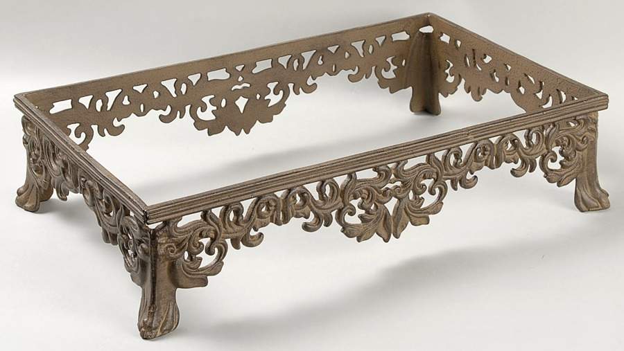 Corvella Ivory Metal Stand for 20" Rectangular Baker by JCPenney-1