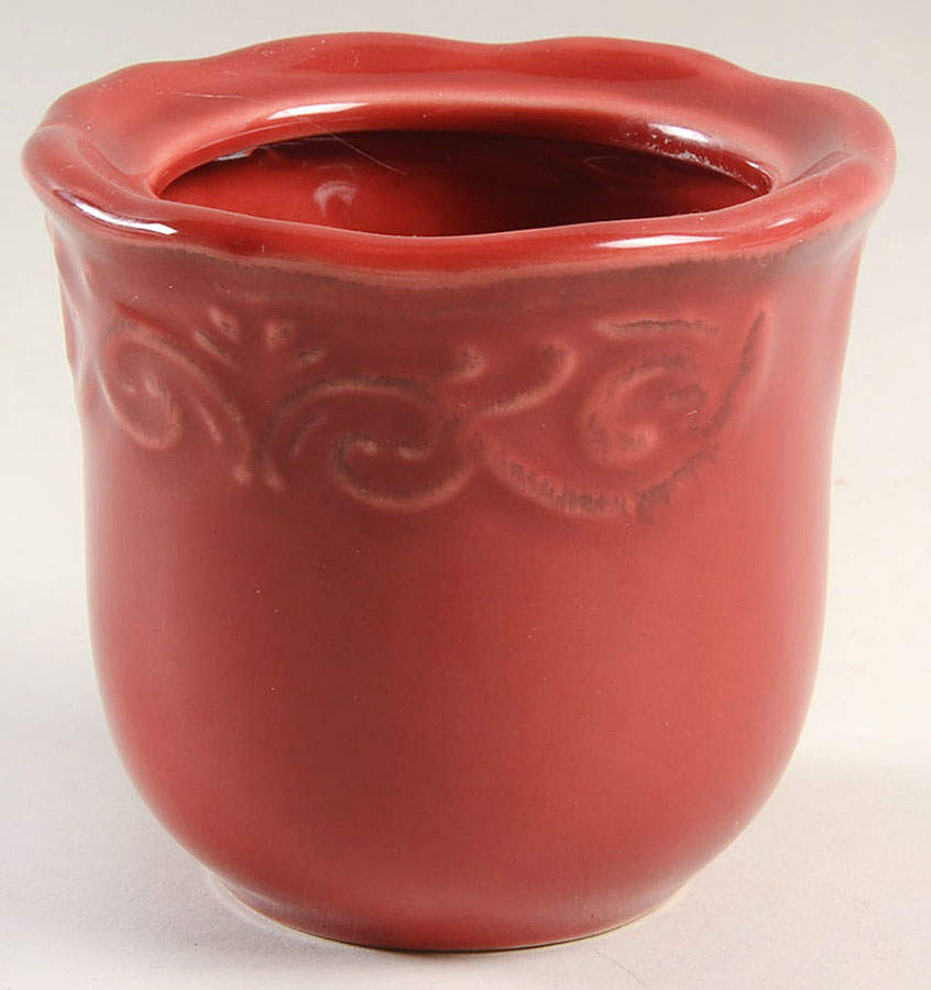 Corvella Red Sugar Bowl No Lid by JCPenney-1
