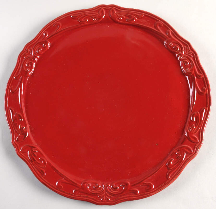Corvella Red Cake Plate by JCPenney-1