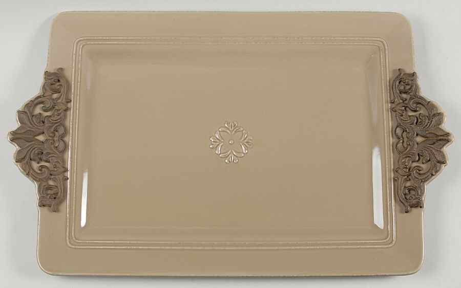 Corvella Taupe 21" Rectangular Tray by JCPenney-1
