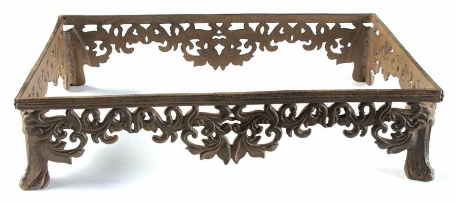 Corvella Taupe Metal Stand for 19" Rect Baker by JCPenney-1