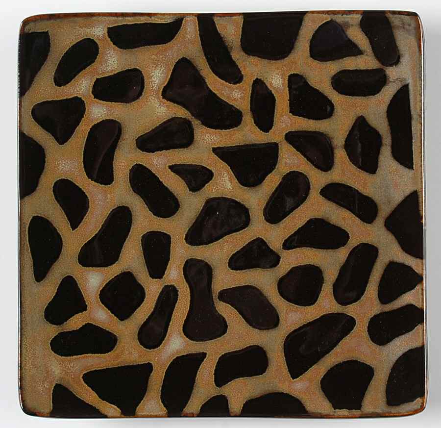 Cheetah Square Salad Plate by Joseph Abboud-1