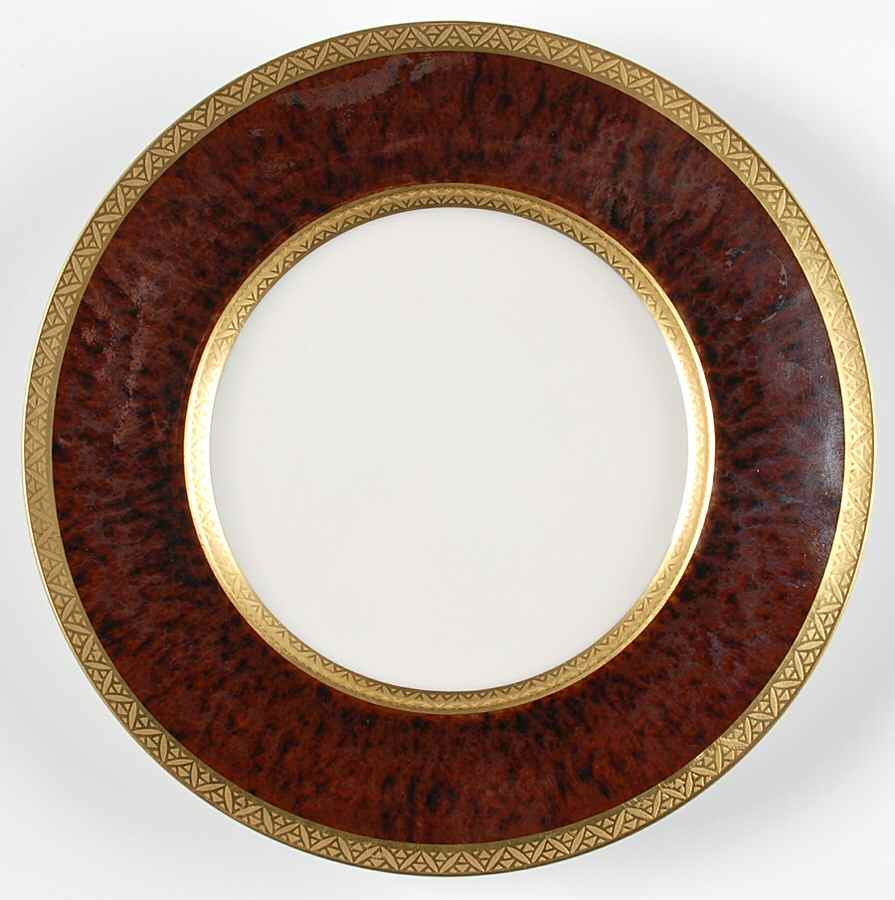 Tortoise Encrusted Salad Plate by Jaune de Chrome-1