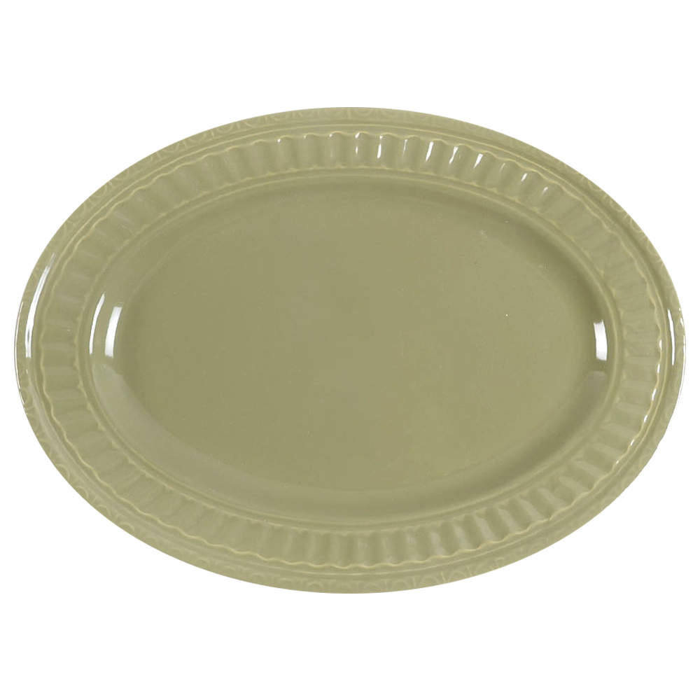 Italiana Dark Green 12" Oval Serving Platter by JCPenney-1