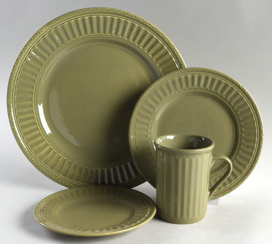 Italiana Dark Green 4 Piece Place Setting by JCPenney-1