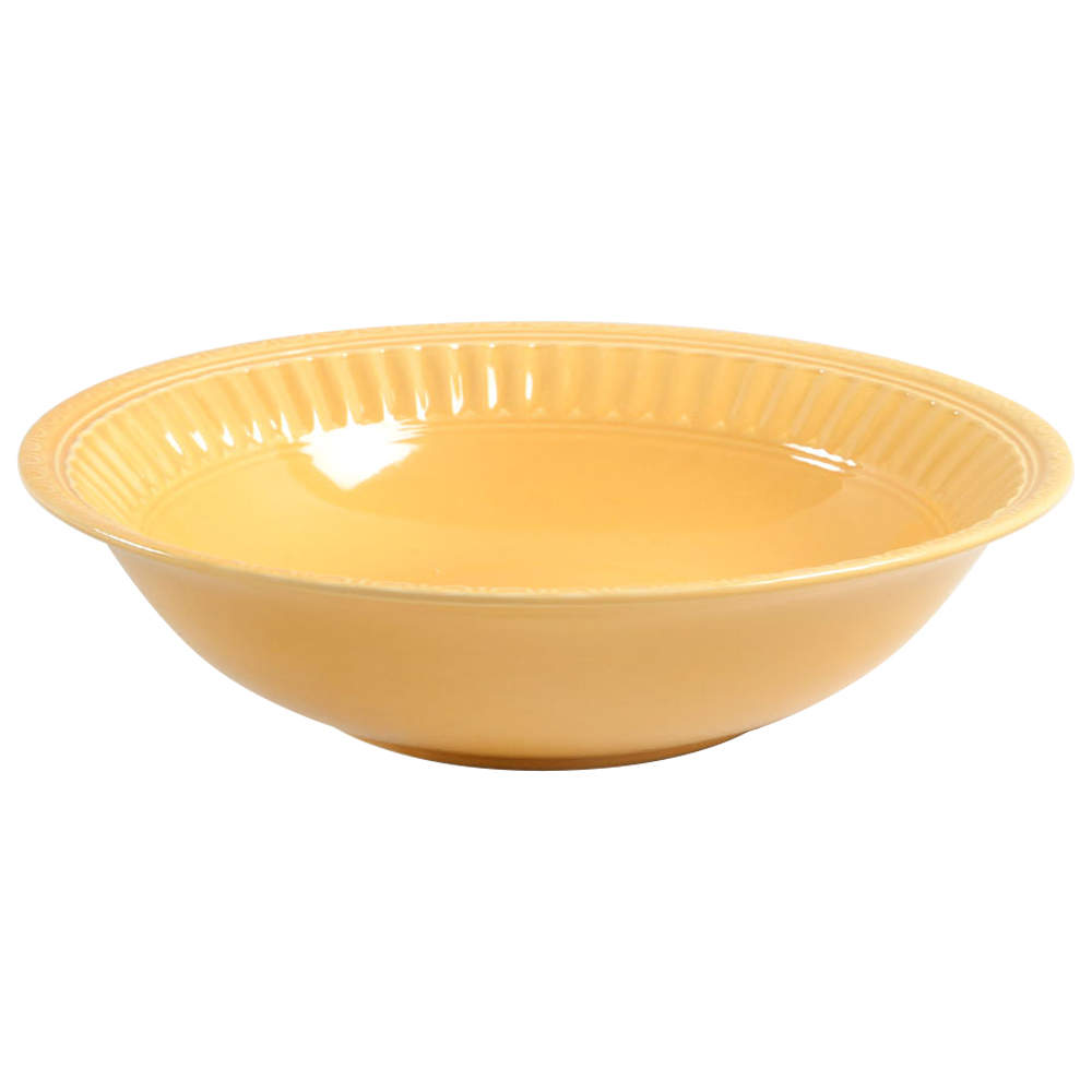 Italiana Dark Yellow 9" Round Vegetable Bowl by JCPenney-1