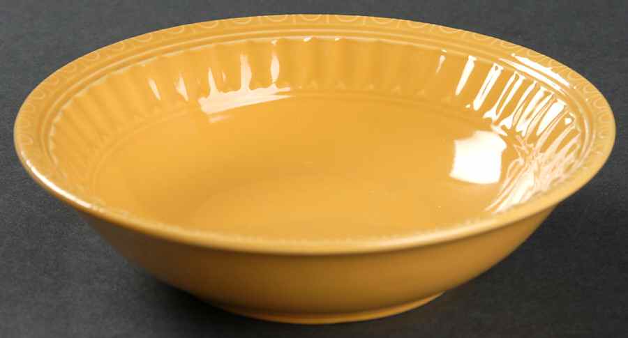 Italiana Dark Yellow Soup/Cereal Bowl by JCPenney-1