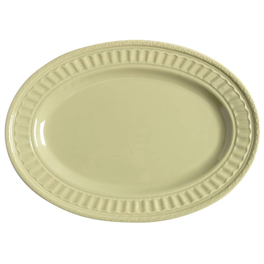Italiana Light Green 12" Oval Serving Platter by JCPenney-1