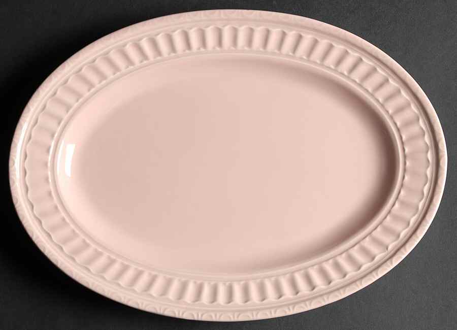 Italiana Pink 12" Oval Serving Platter by JCPenney-1