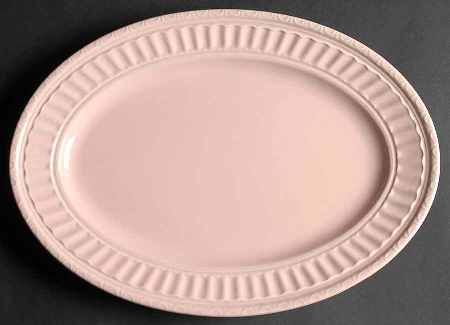Italiana Pink 14" Oval Serving Platter by JCPenney-1