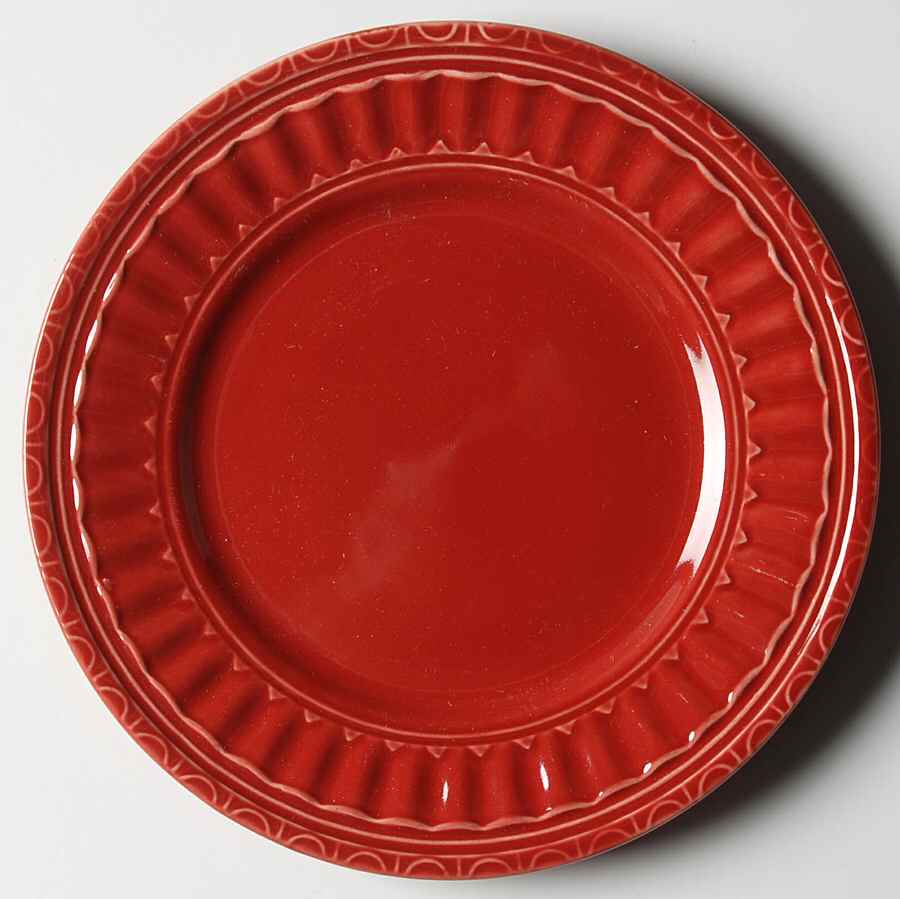 Italiana Red Bread & Butter Plate by JCPenney-1