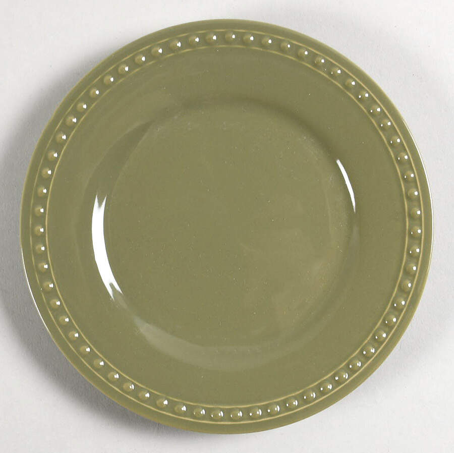 Pearl Dark Green Bread & Butter Plate by JCPenney-1