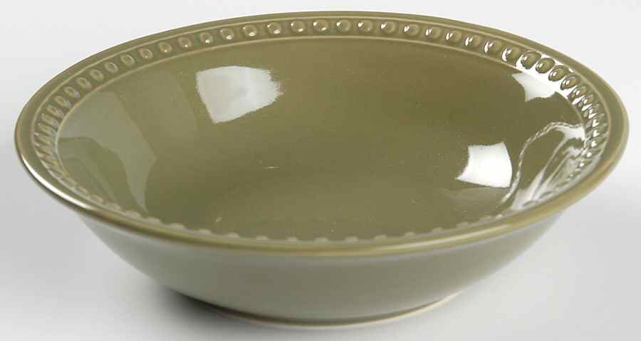 Pearl Dark Green Soup/Cereal Bowl by JCPenney-1