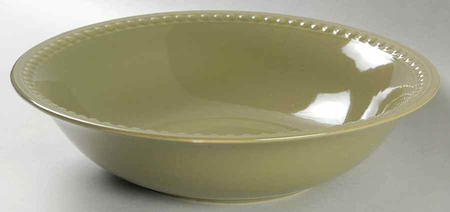 Pearl Dark Green 9" Round Vegetable Bowl by JCPenney-1
