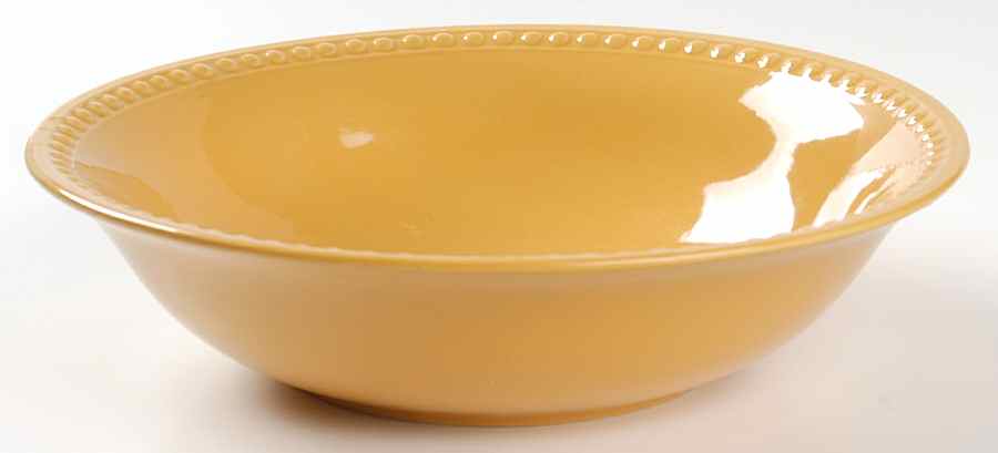 Pearl Dark Yellow 9" Round Vegetable Bowl by JCPenney-1