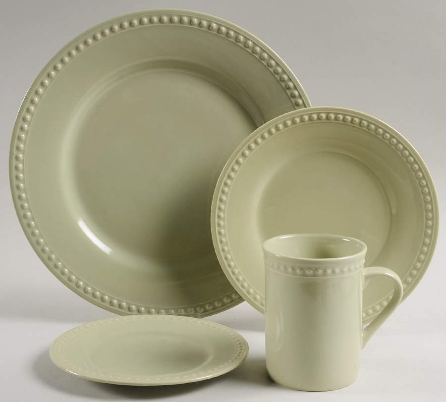 Pearl Light Green 4 Piece Place Setting by JCPenney-1